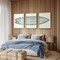 Surfboard Wall Decor 3 Pieces Surfboard Canvas Painting Prints Art Poster, Sea and Surf Pictures for Beach House, Living Room, Bedroom Decor with Wooden Inner Frame (25x40cmx3=10x16inchx3)